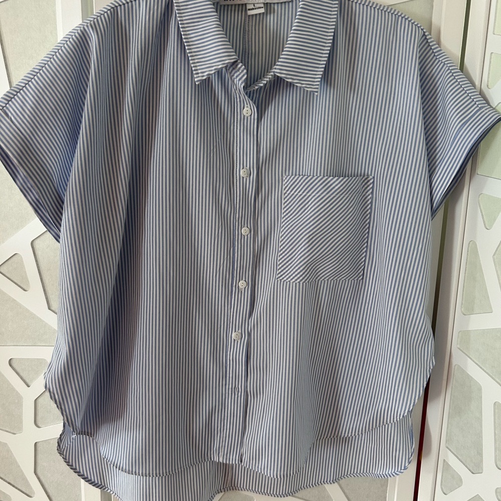 HYFVE Light Blue Striped Shirt